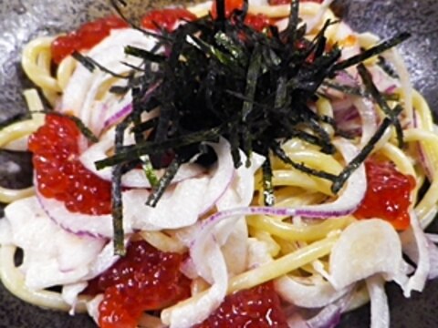 筋子マヨネーズパスタ